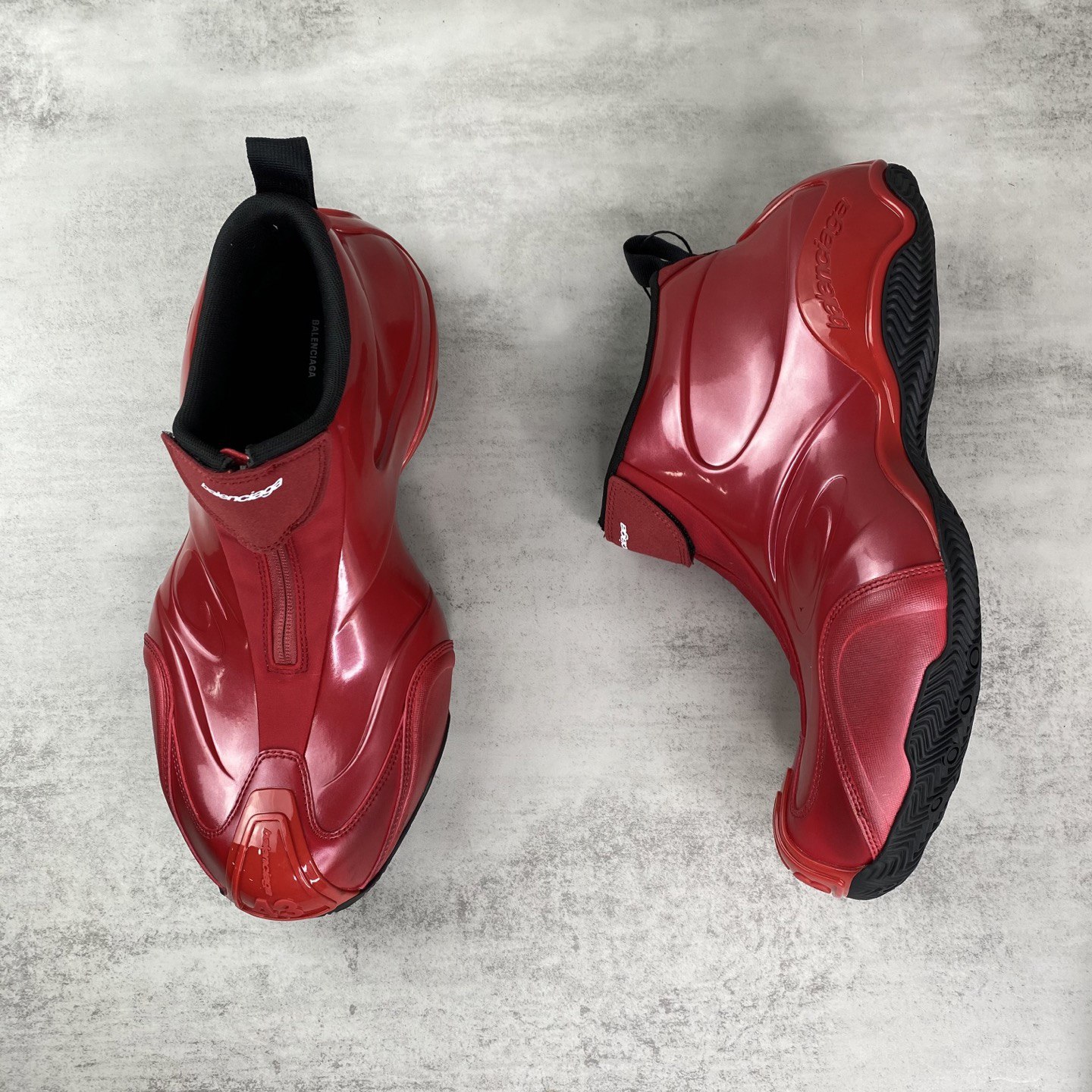 Balenciaga Basketball Zip Sneaker Red
