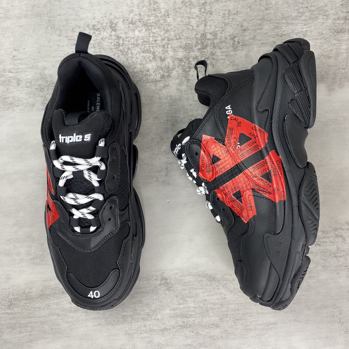 Balenciaga Triple S Chunky Sneakers Black