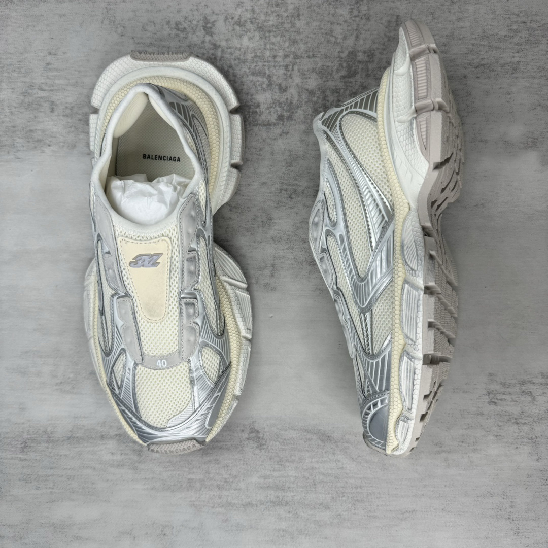 Balenciaga 3XL Slip-On Sneakers White