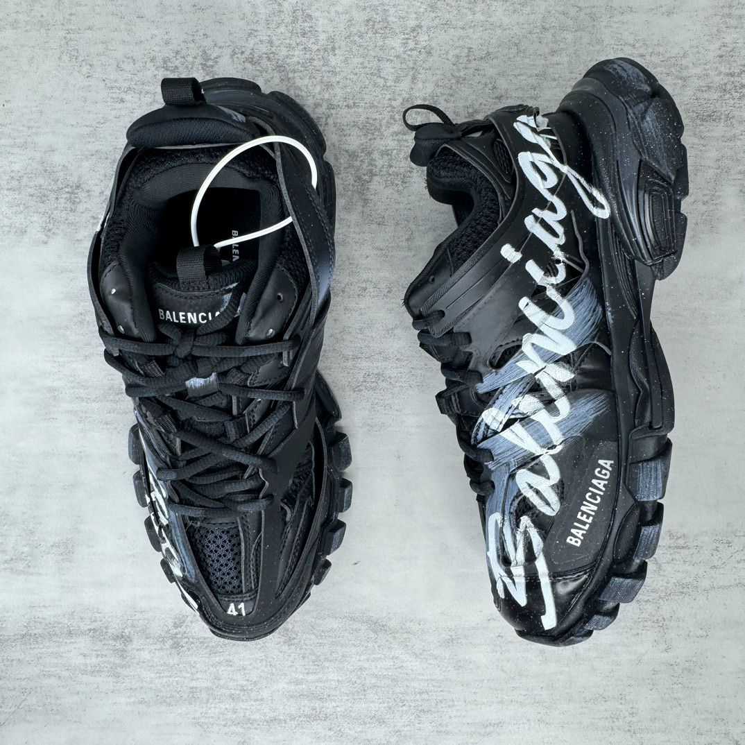 Balenciaga Runner Graffiti Sneakers Black