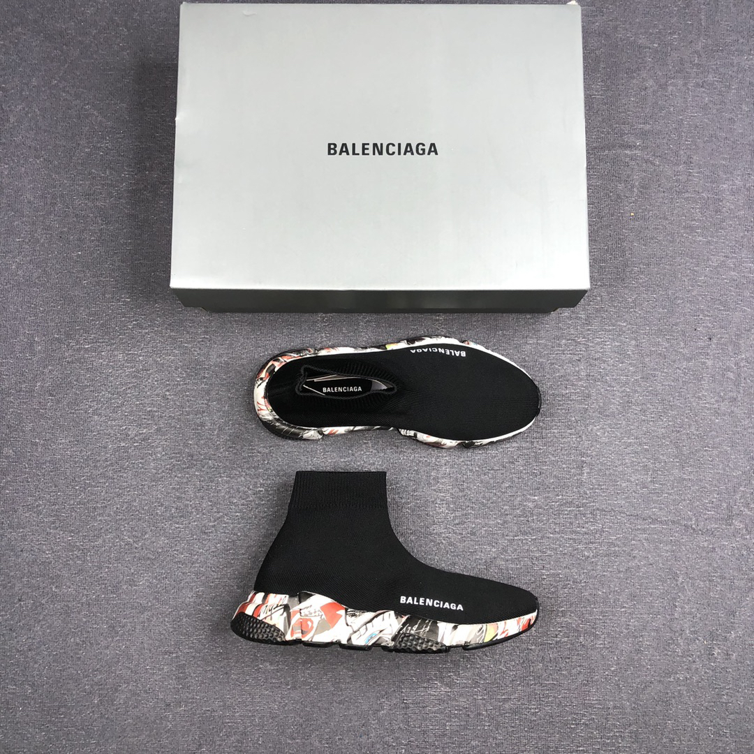 Balenciaga Speed Sock Sneakers Black