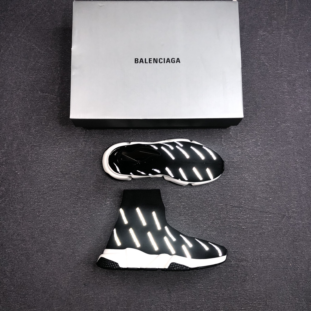 Balenciaga Speed Sock Sneaker Black/White