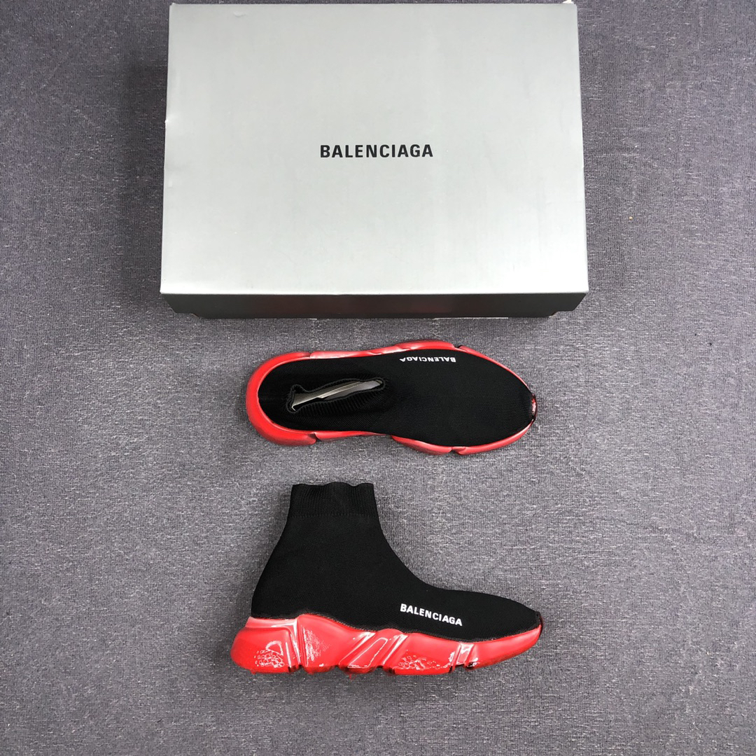 Balenciaga Speed Sock Sneakers Black/Red