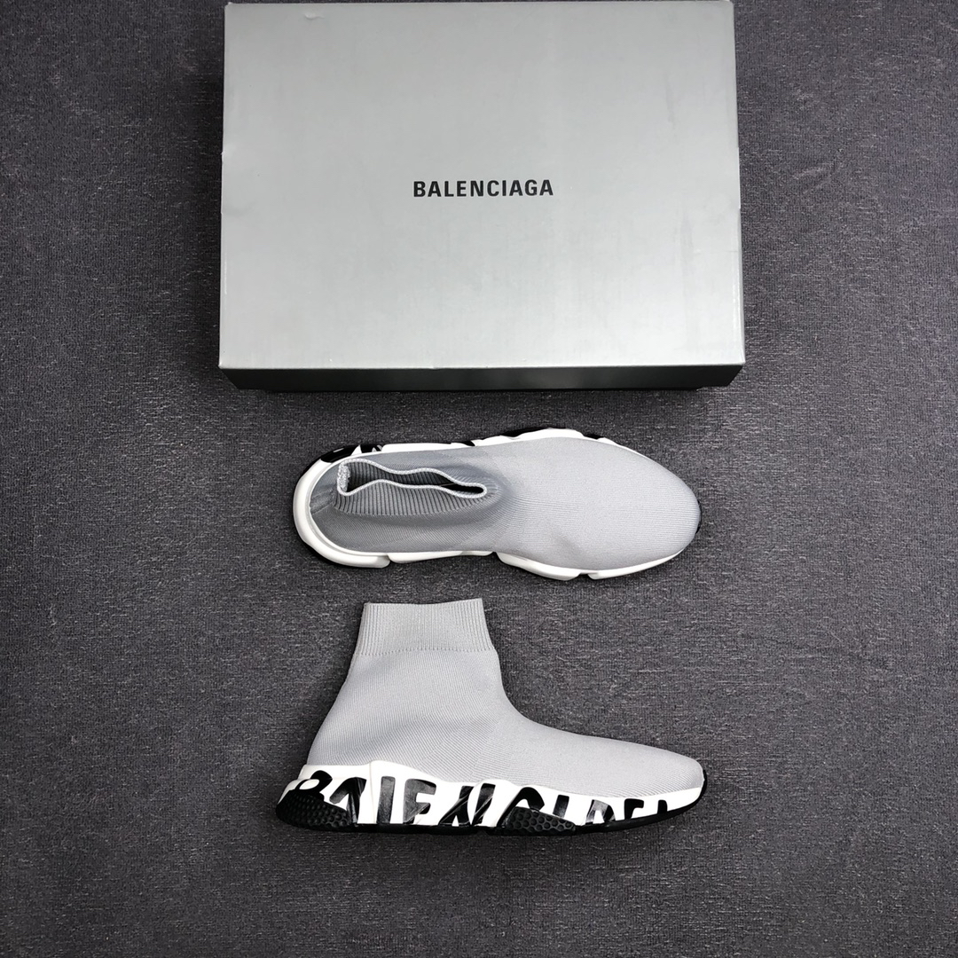 Balenciaga Speed Sock Sneakers Gray