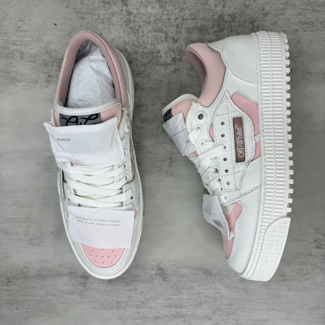 Off-White Low Vulcanized Sneakers White/Pink