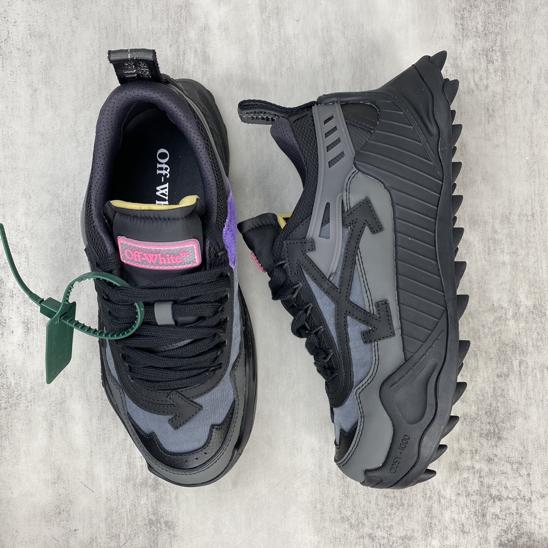 Off-White ODSY 1000 Trail Sneakers Black/Grey