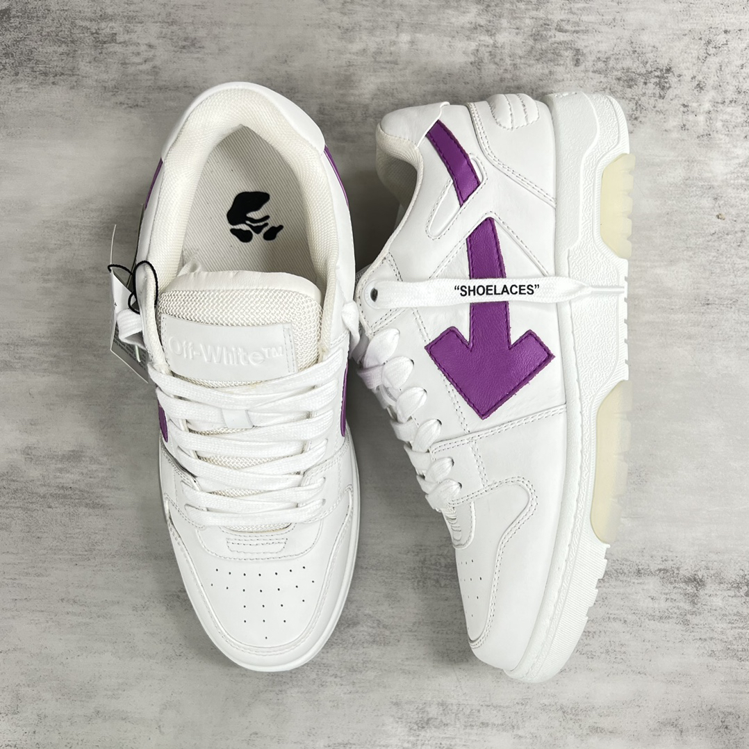 Off-White Low-Top Arrow Sneaker White/Purple