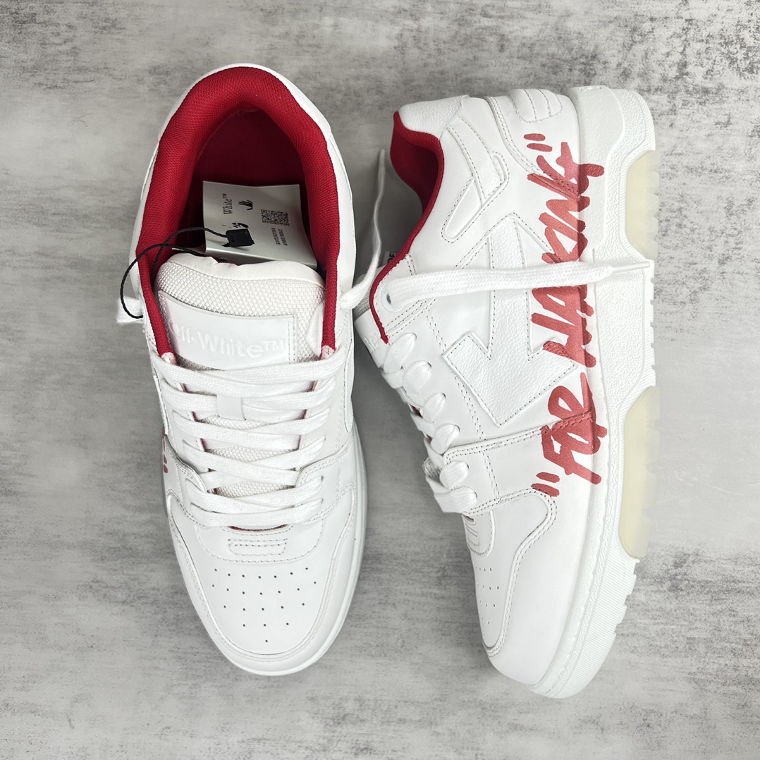 Off-White Low-Top Sneakers White/Red
