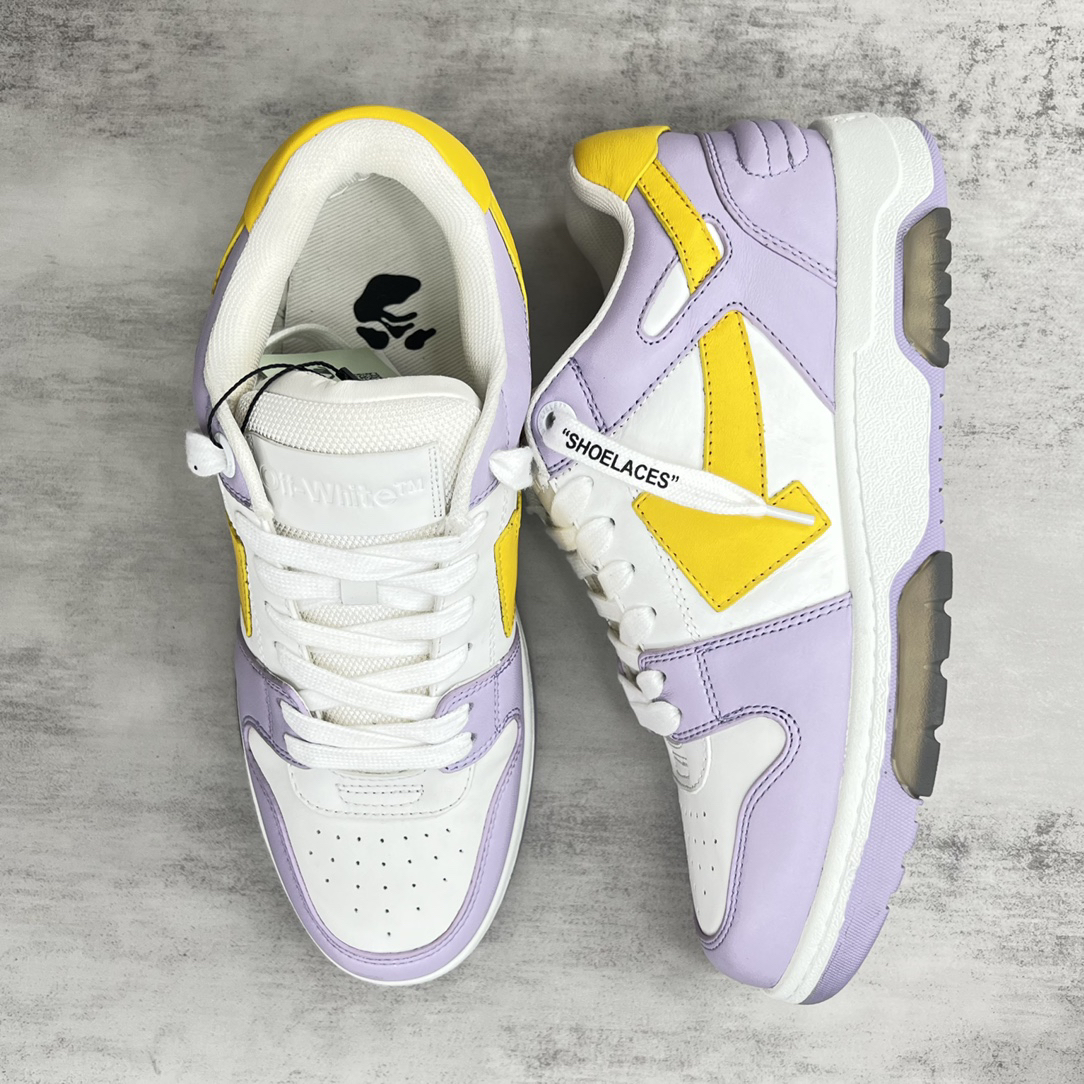 Off-White Low-Top Sneakers Purple/White/Yellow