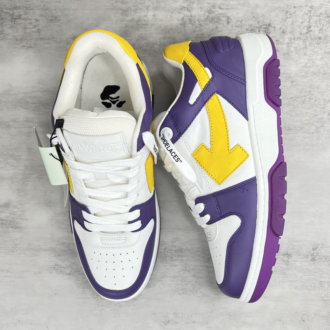 Off-White Low-Top Sneakers Purple/White/Yellow