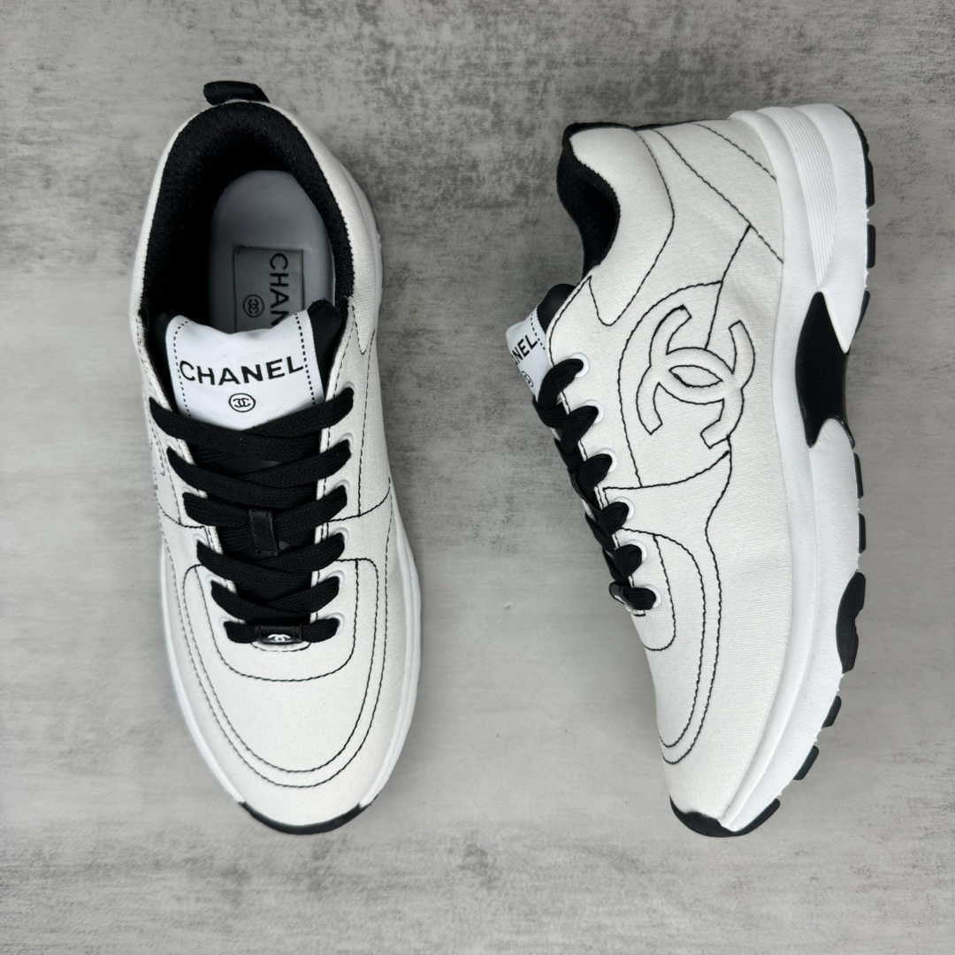 Chanel 24SS Panda Sneakers Black White