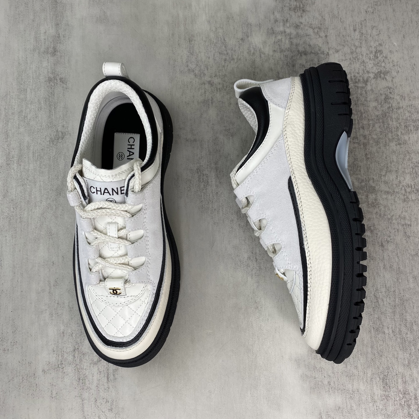 Chanel Panda Platform Sneakers Multicolor