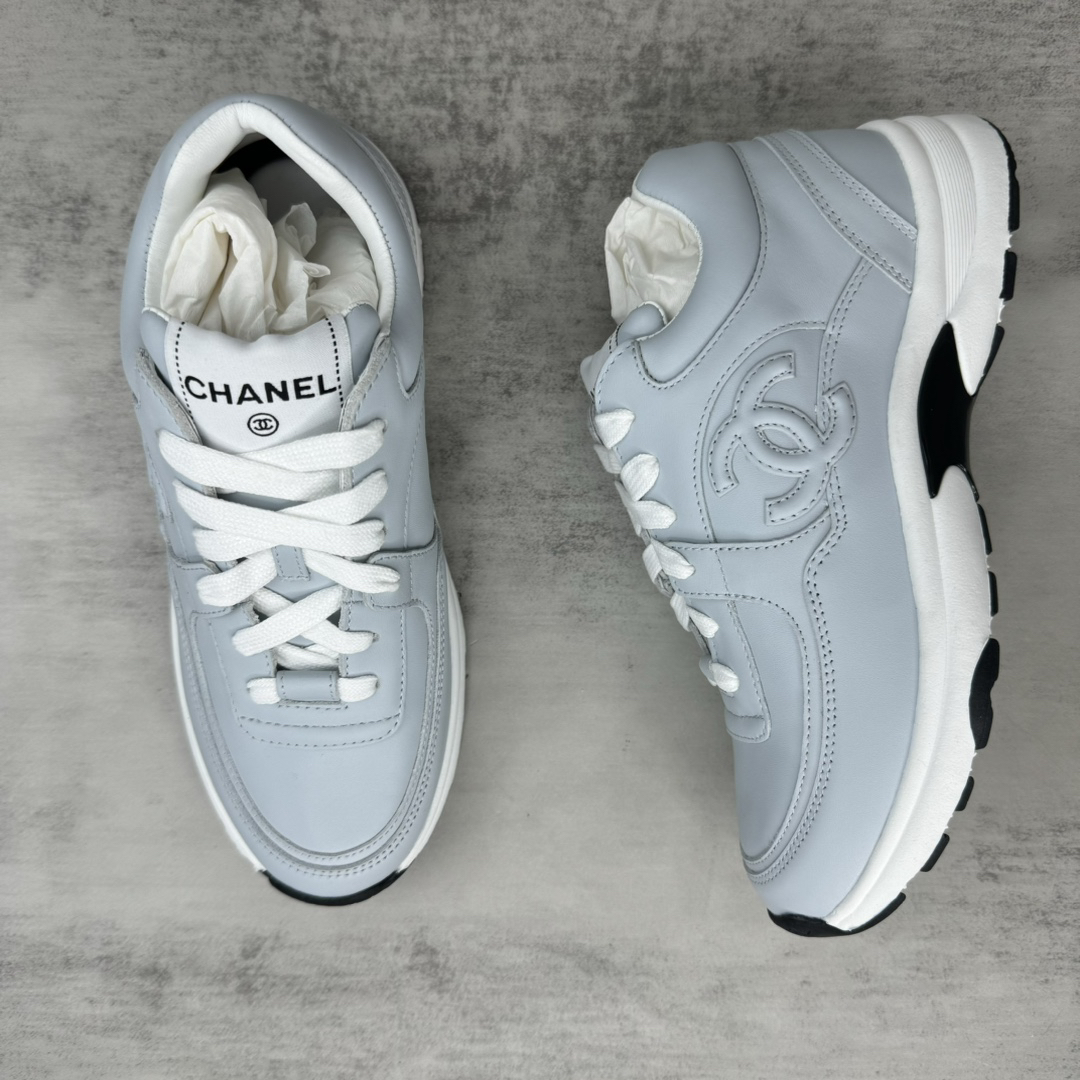 Chanel CC Low-Top Sneakers Light Blue