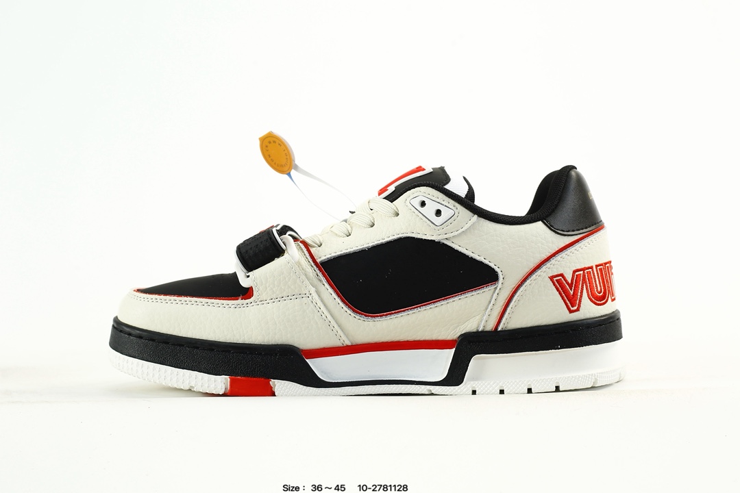 Louis Vuitton Trainer Low Sneaker Black/White/Red