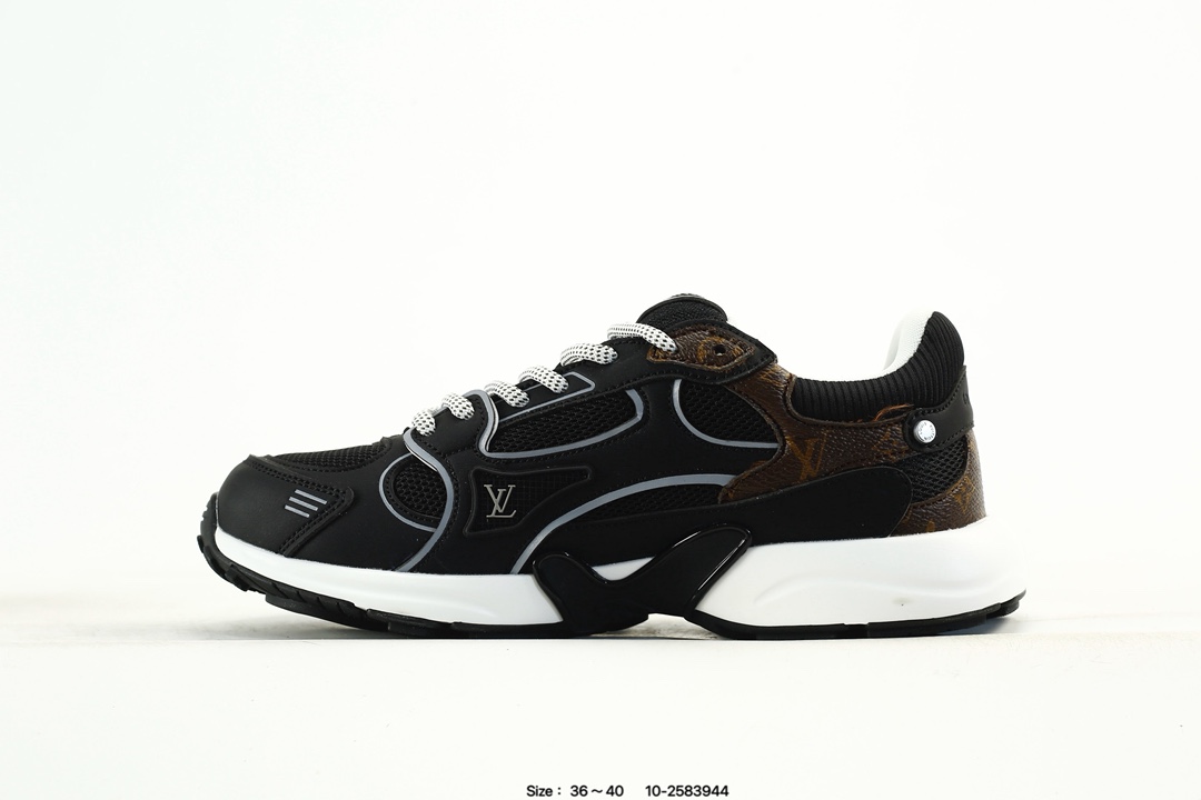 Louis Vuitton Trainer Low Sneakers Black/Brown