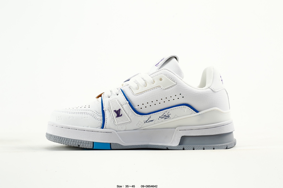 Louis Vuitton Trainer Low Sneaker White/Blue