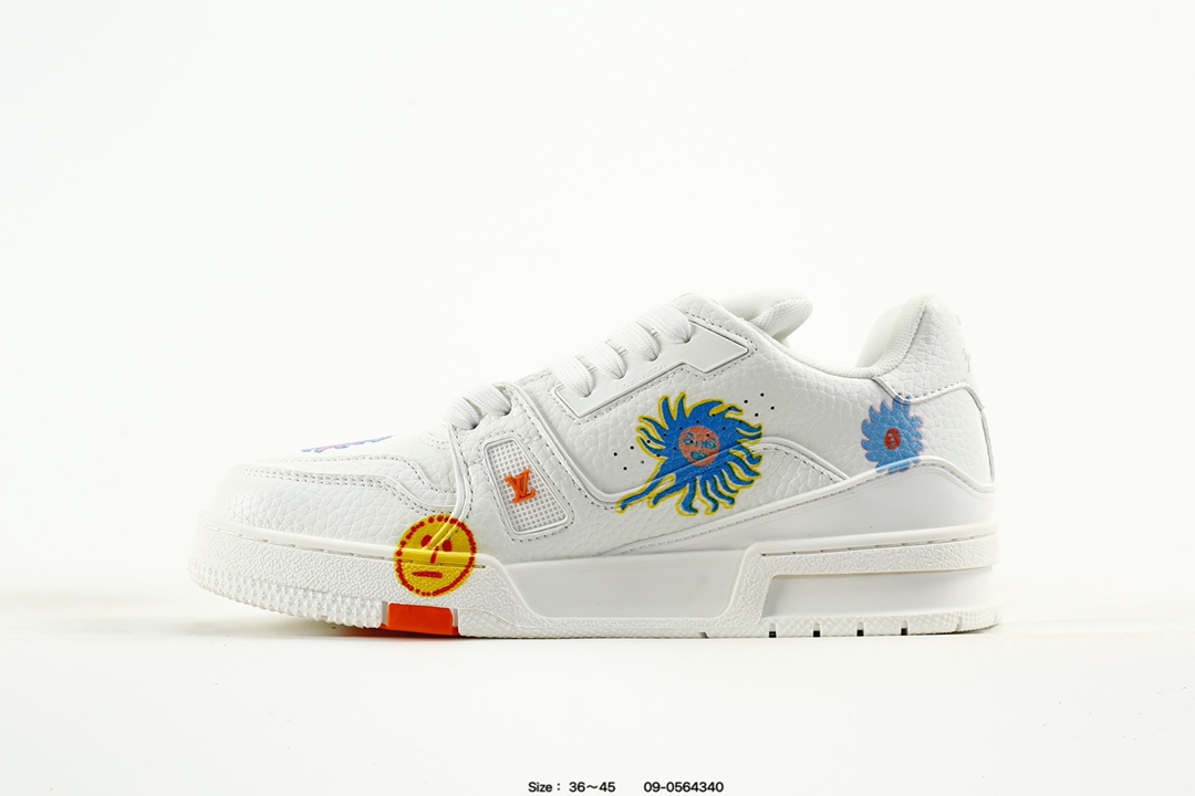 Louis Vuitton Trainer Low Sneaker White Multi