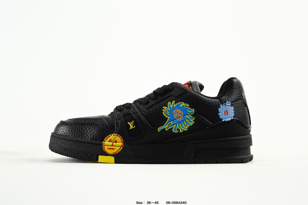 Louis Vuitton Trainer Low Sneaker Black