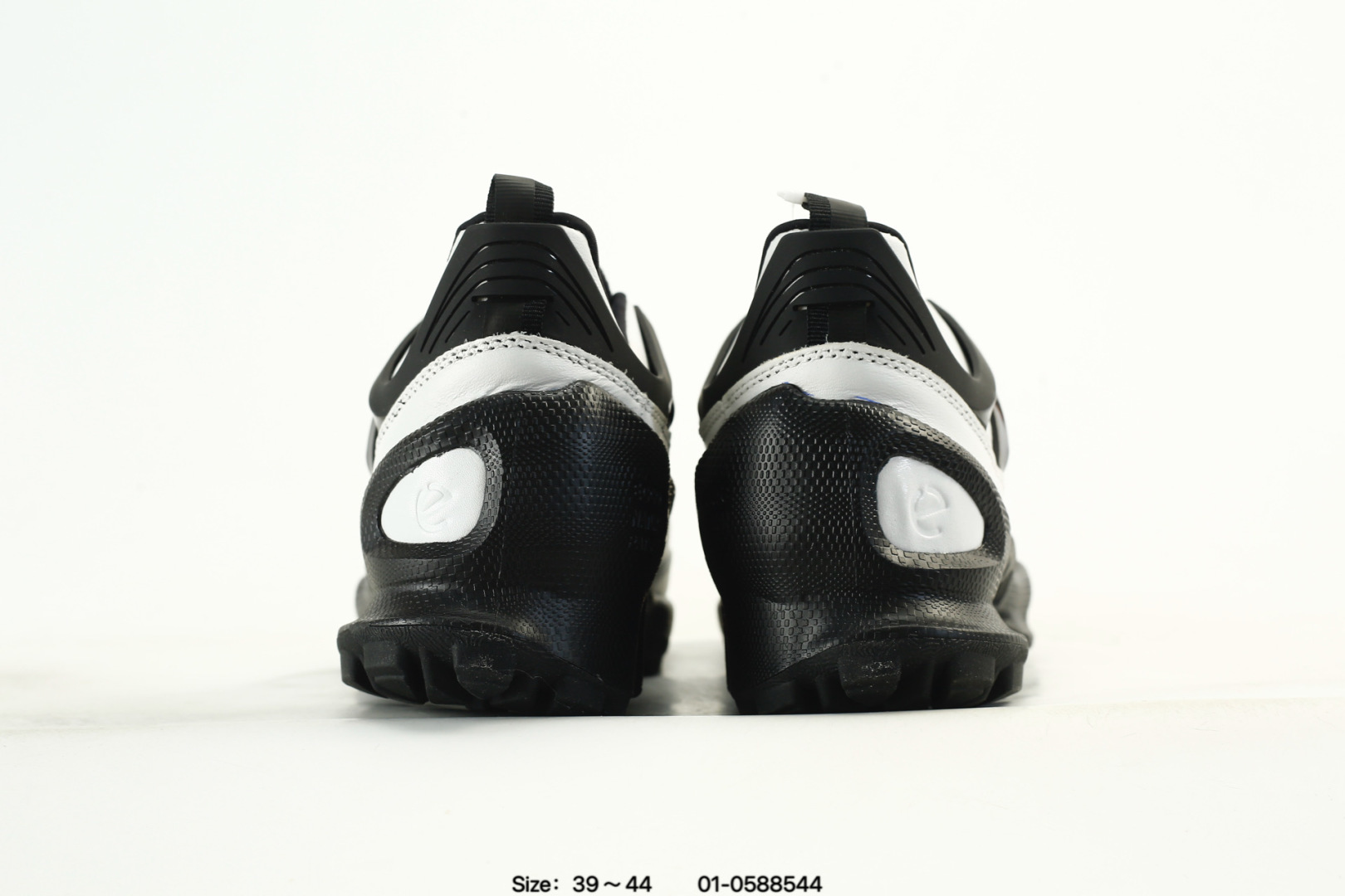 Ecco Leather Mesh Sneakers White/Black