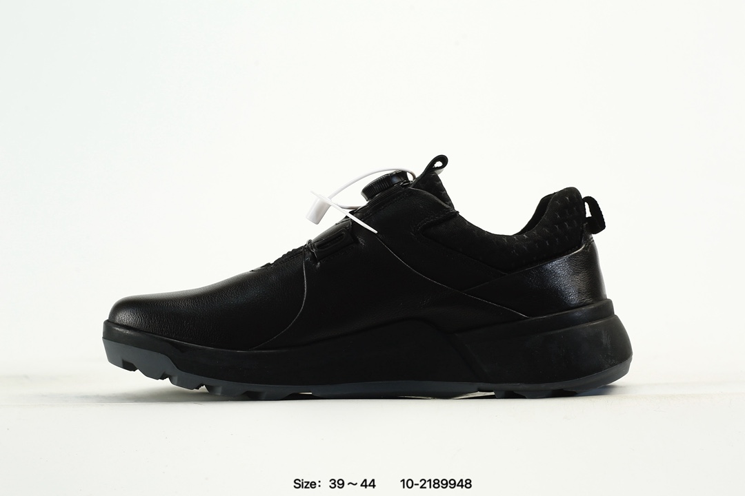 ECCO Breathable Leather Casual Shoes Black