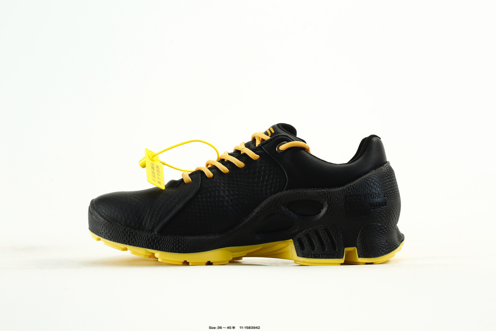 ECCO Biom Breathable Sneakers Black/Yellow