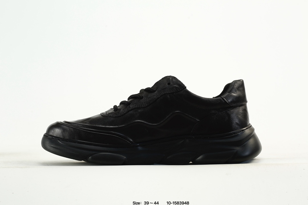 Ecco Men's Breathable Lace-Up Sneakers Black