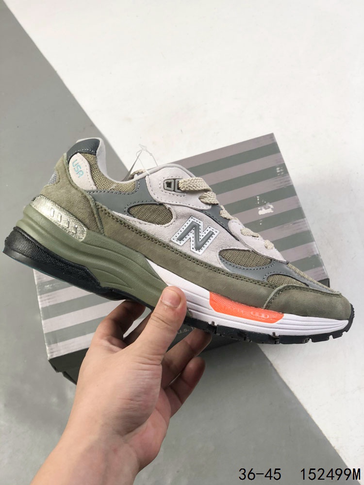 New Balance 992 Made in USA Sneakers Olive Grey
