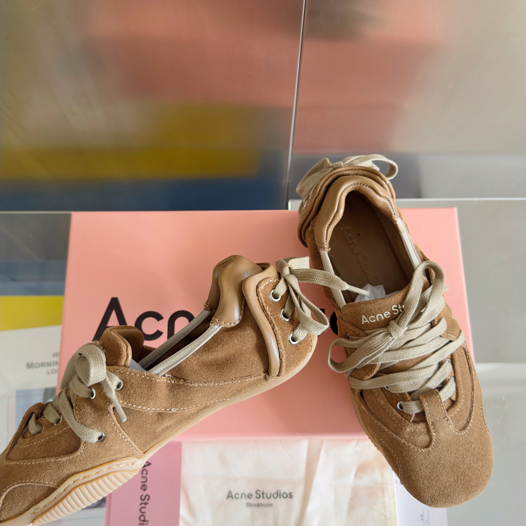 Acne Studios Lace Ballet Sneakers Brown