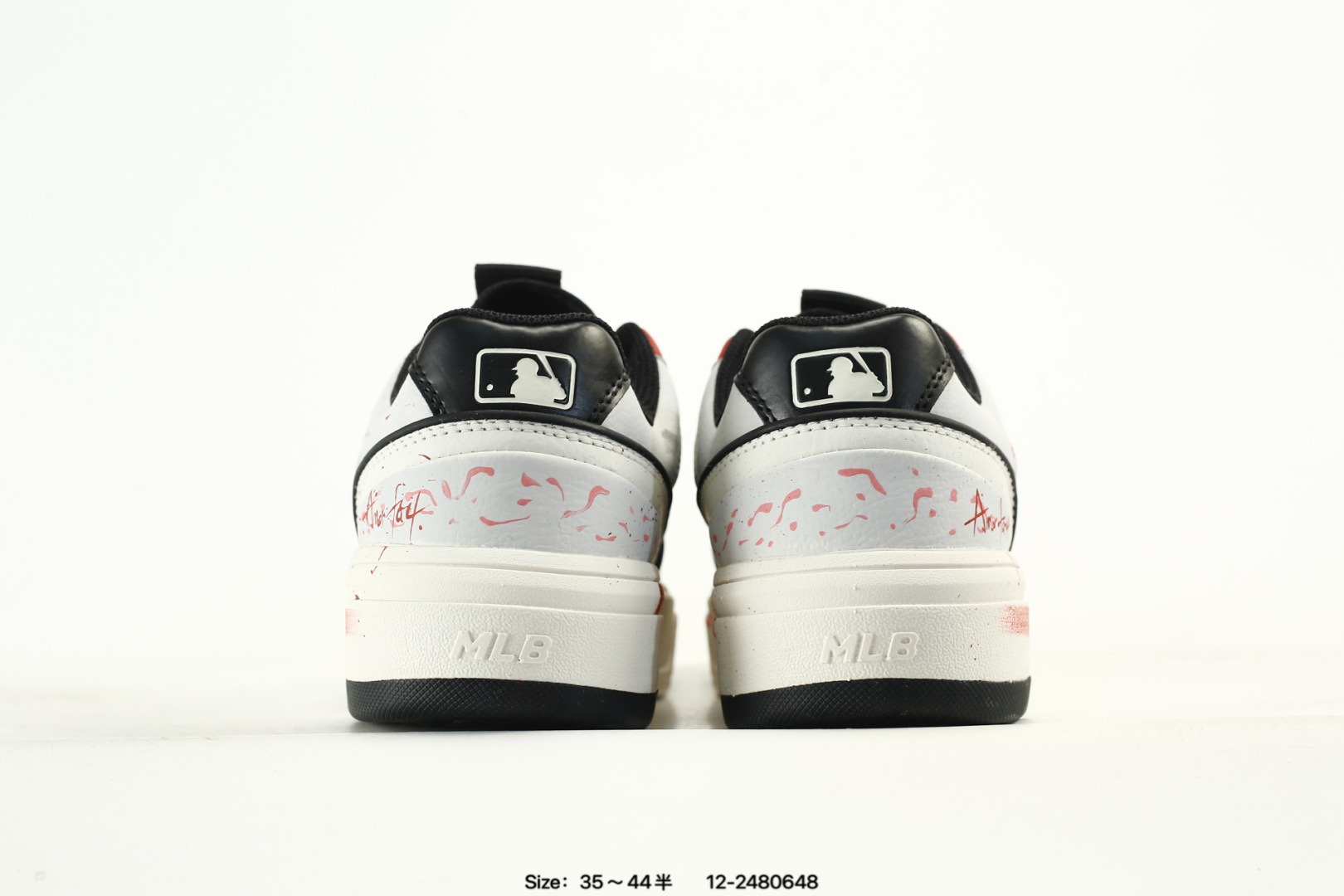 MLB NY Graffiti Dad Sneakers White Red Black
