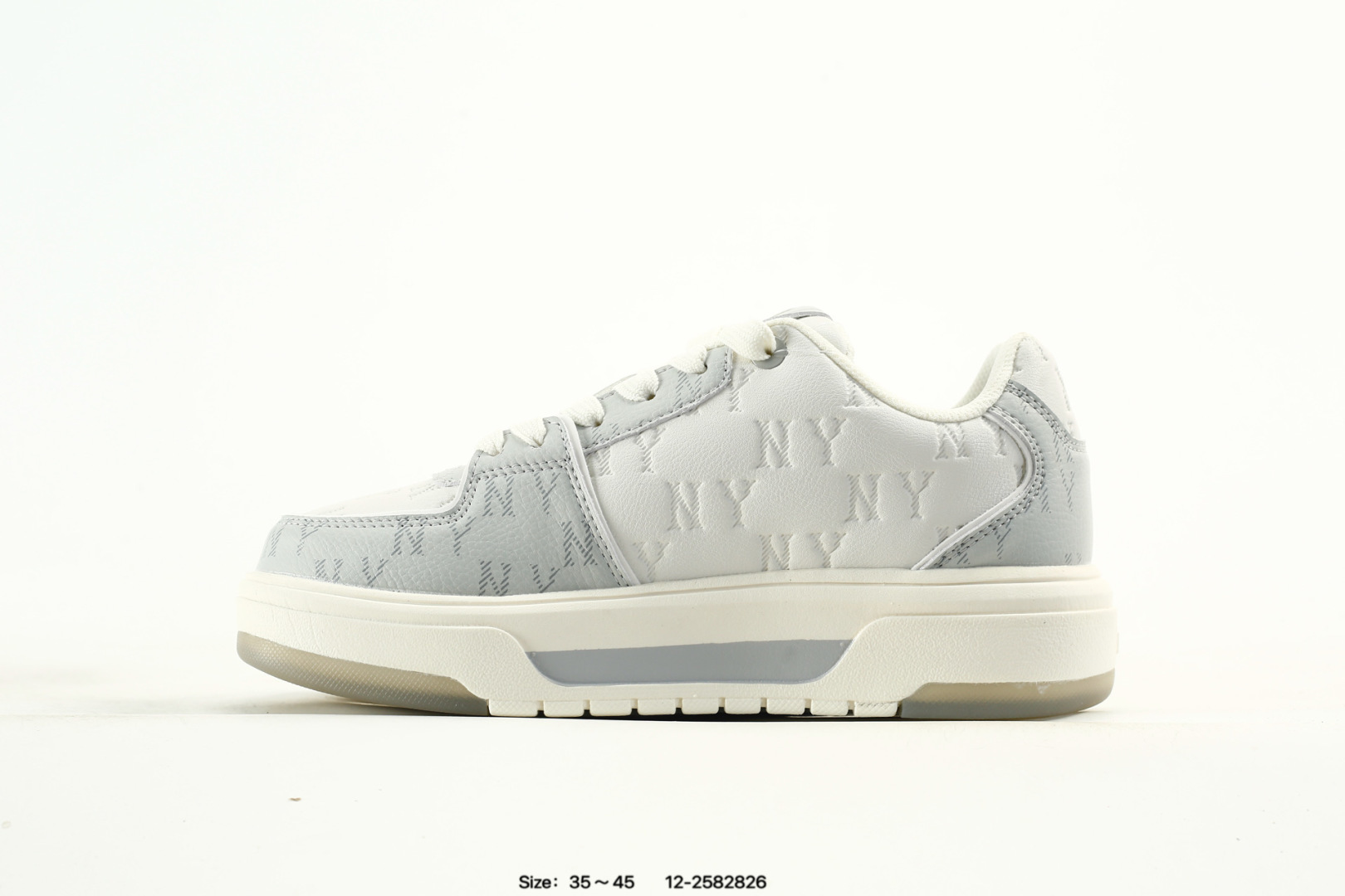MLB Yankees Chunky L Liner Low Sneakers White/Gray
