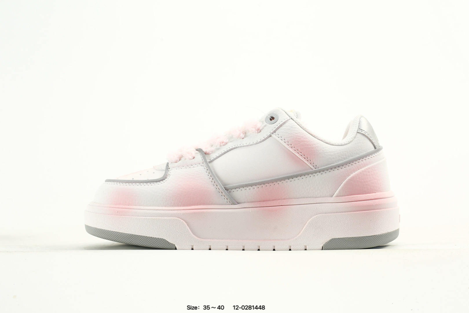 MLB Chunky Liner PU Sneaker White Pink