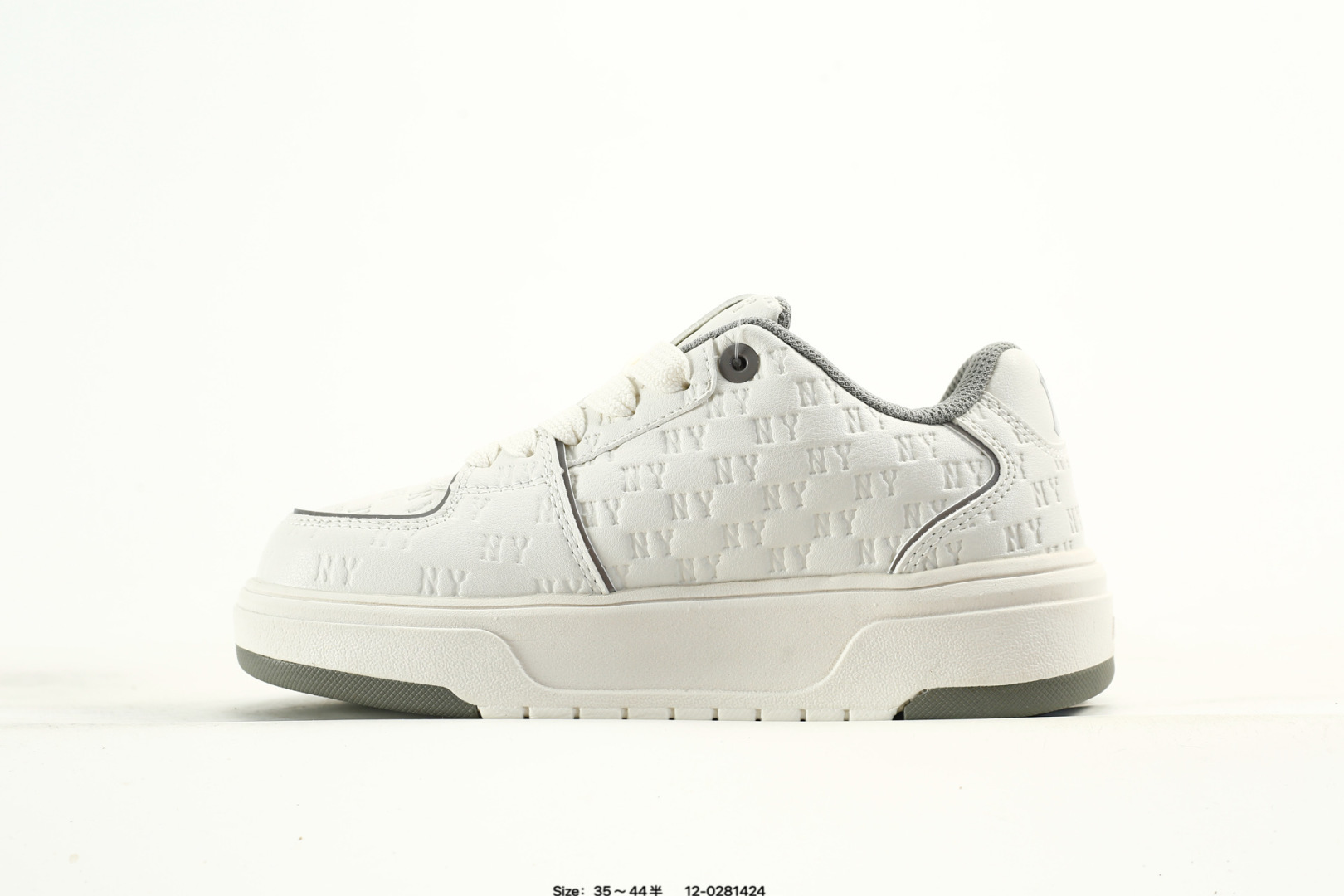 MLB Chunky Liner Platform Sneakers White/Grey