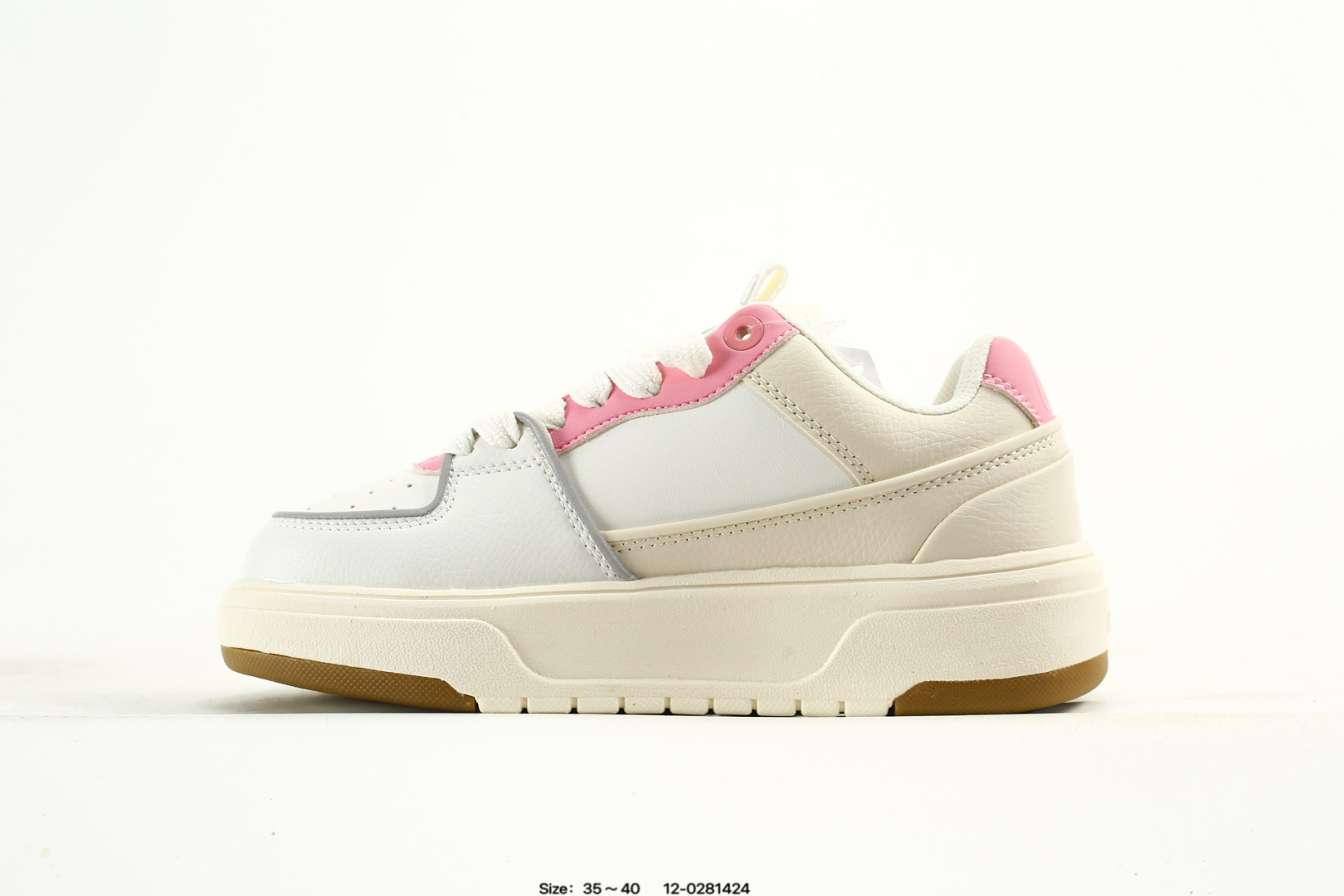 MLB Yankees Chunky Liner Sneaker White/Pink