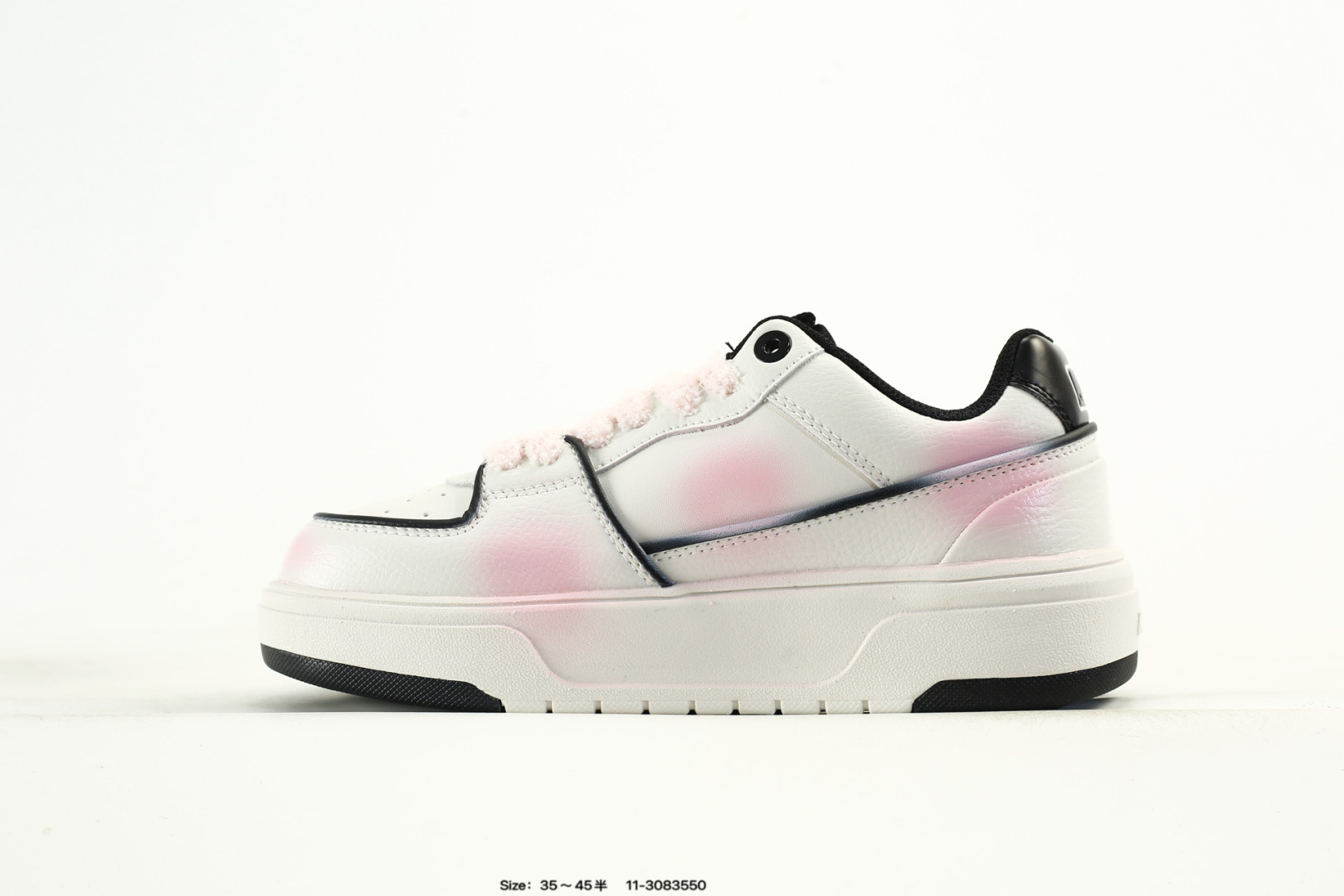 MLB Chunky Liner PU DIY Sneakers White Pink