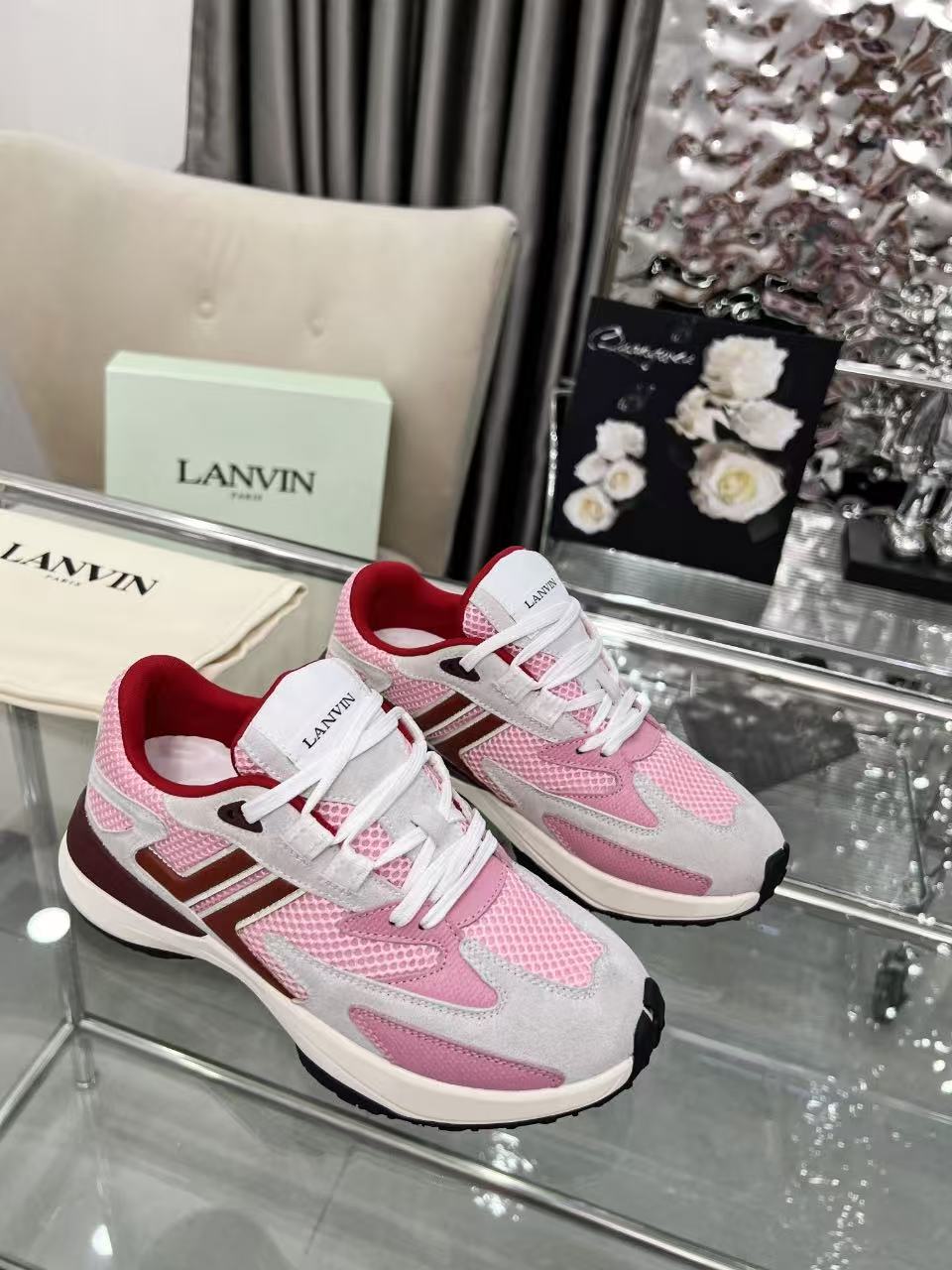 Lanvin Clay Runner Sneaker Pink