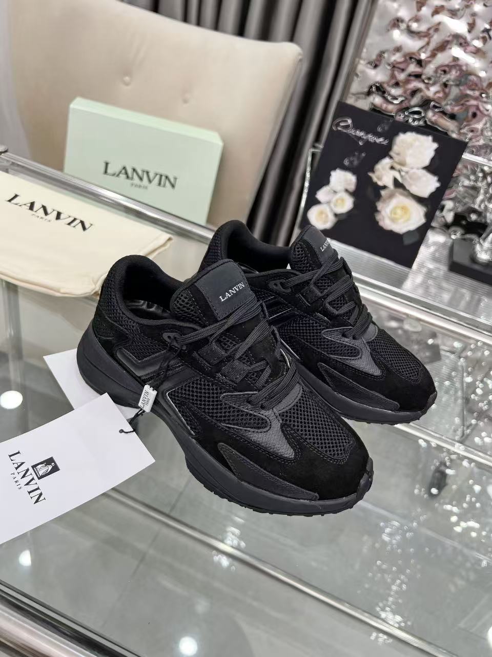 Lanvin Curb Runner Sneakers Multicolor