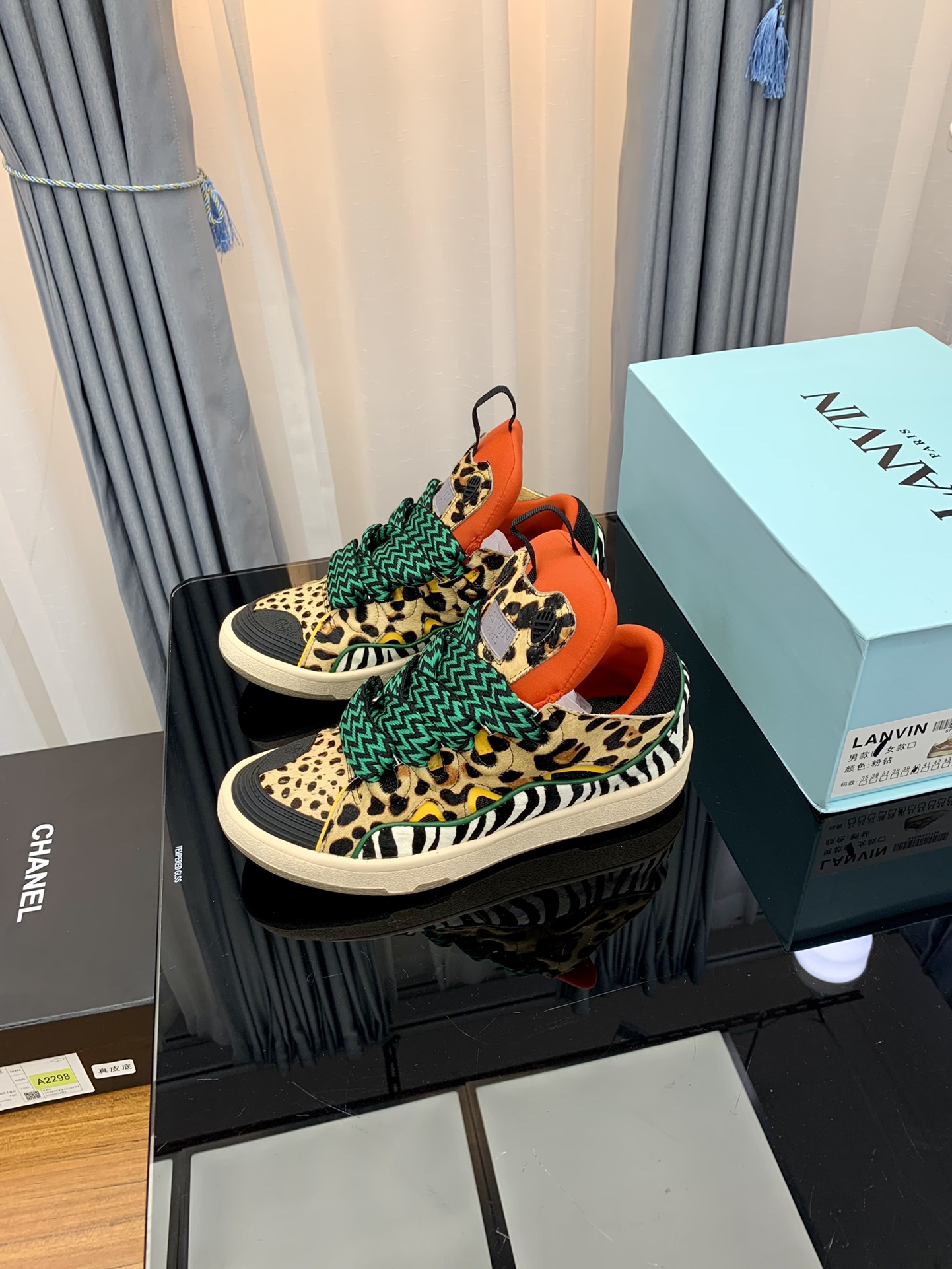 Lanvin Curb Sneakers Multicolor