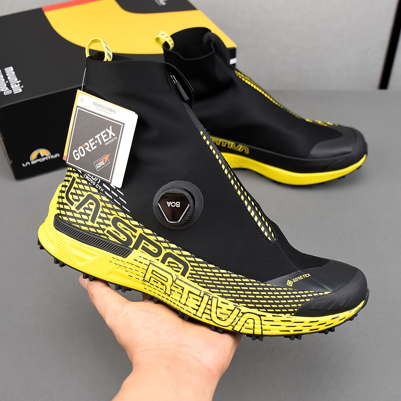 La Sportiva Equilibrium ST GTX Boots Black/Yellow