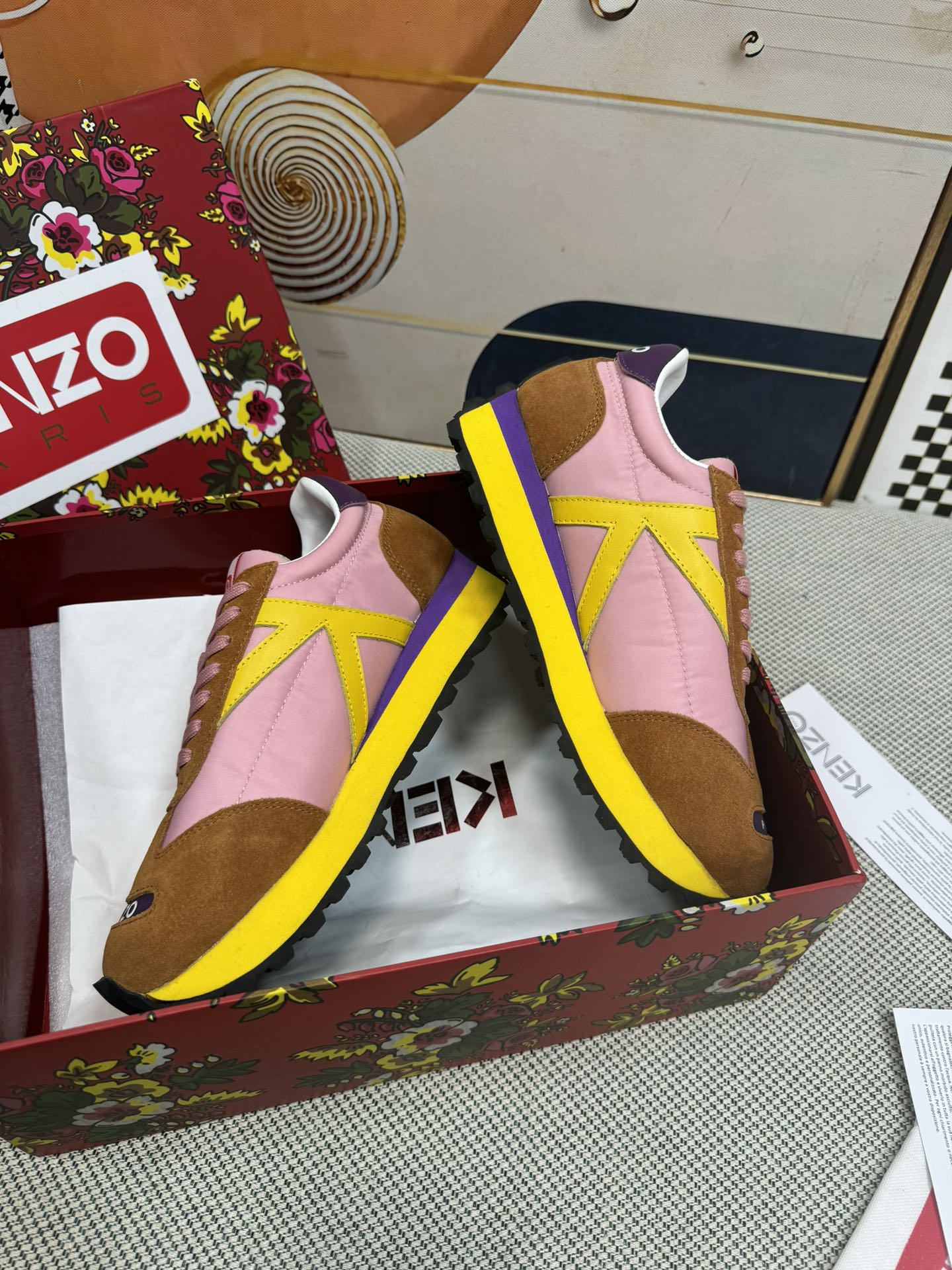Kenzo Paris Retro Runner Shoes Multicolor