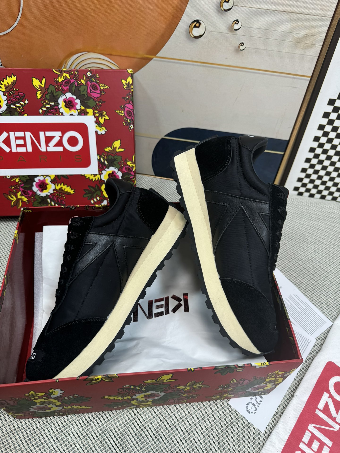 Kenzo Classic Runner Sneakers Black