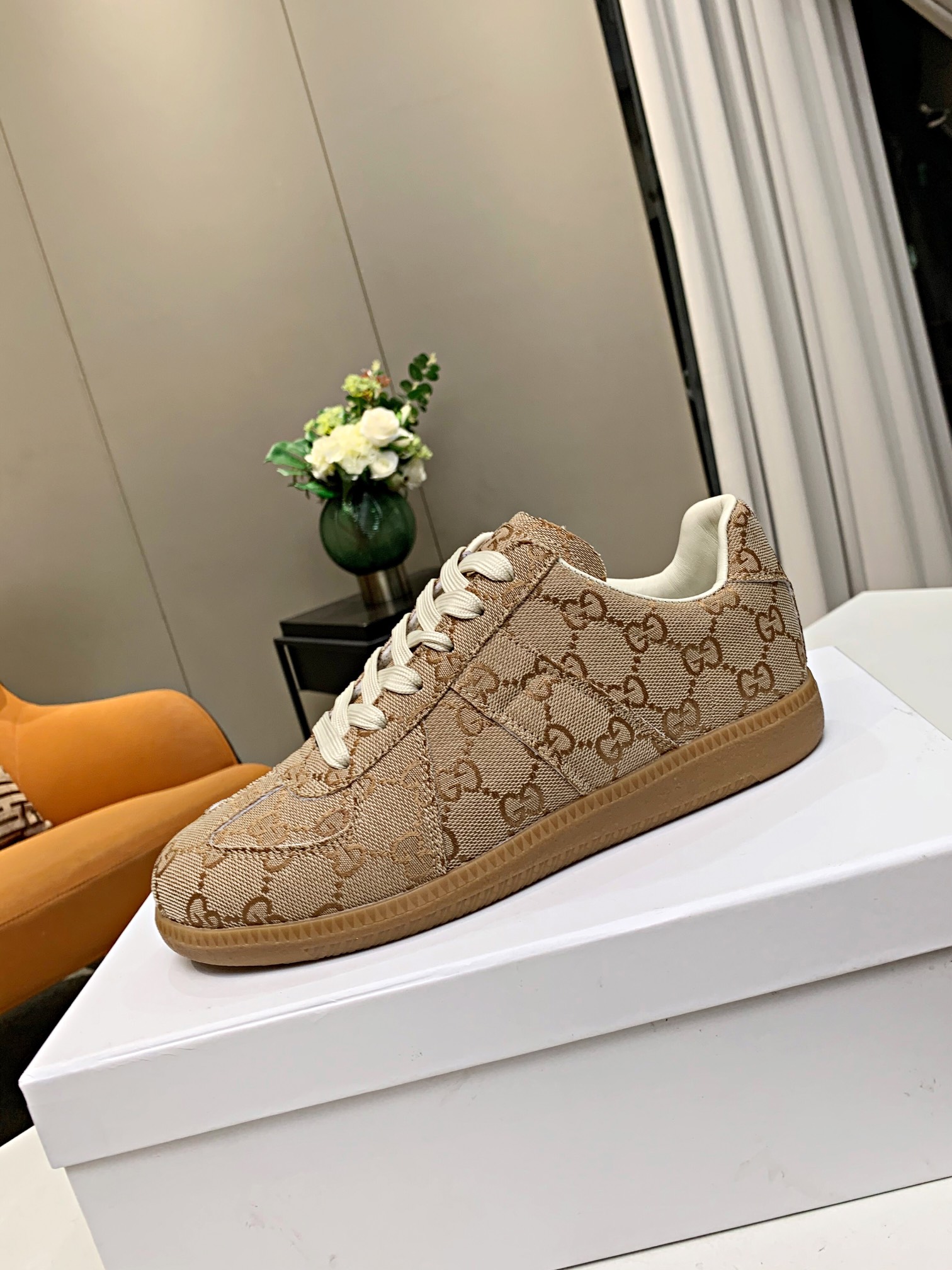 Maison Margiela MM6 German Trainer Sneaker Khaki