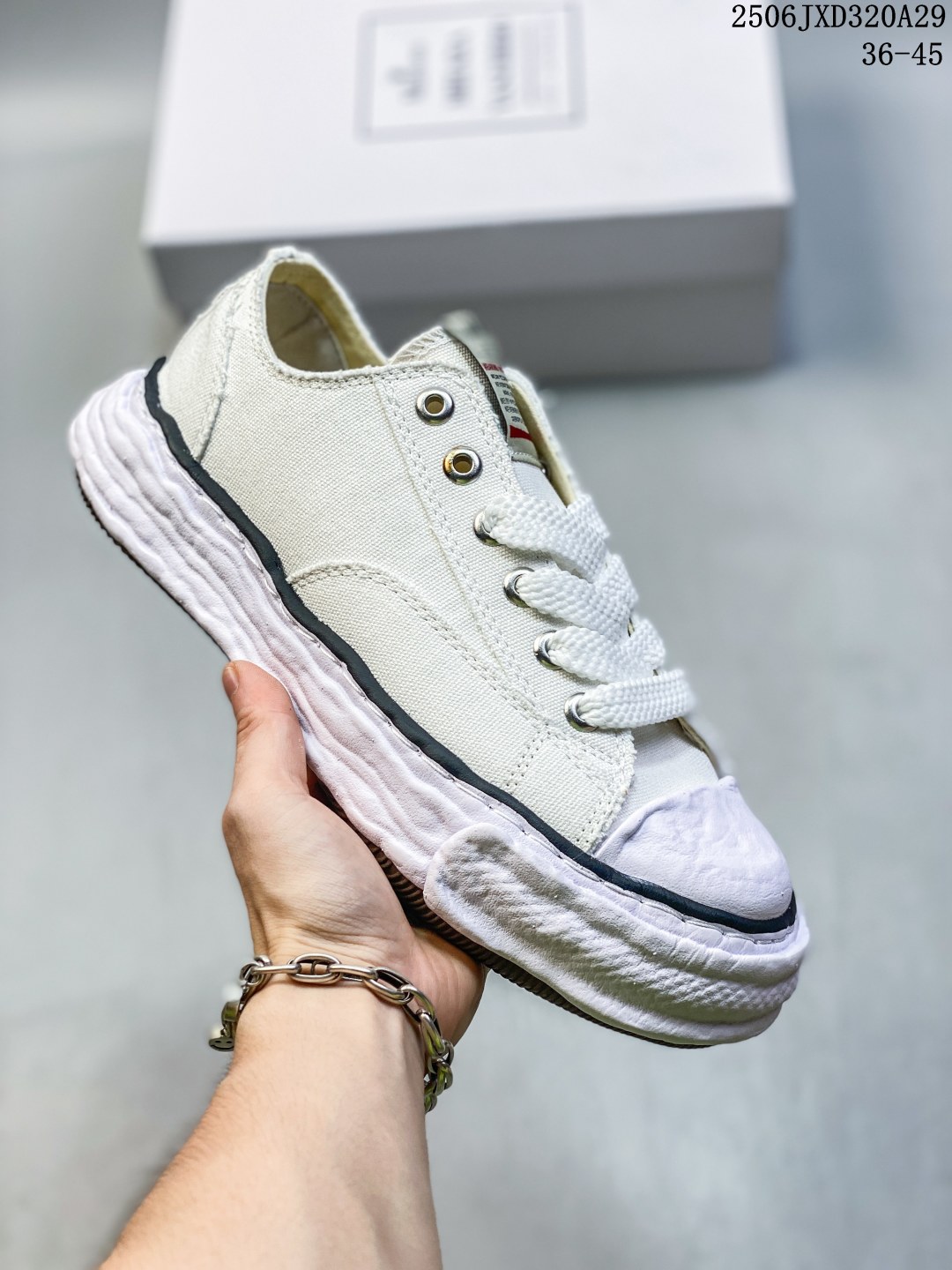 Maison Mihara Yasuhiro Blakey Canvas Low Multicolor
