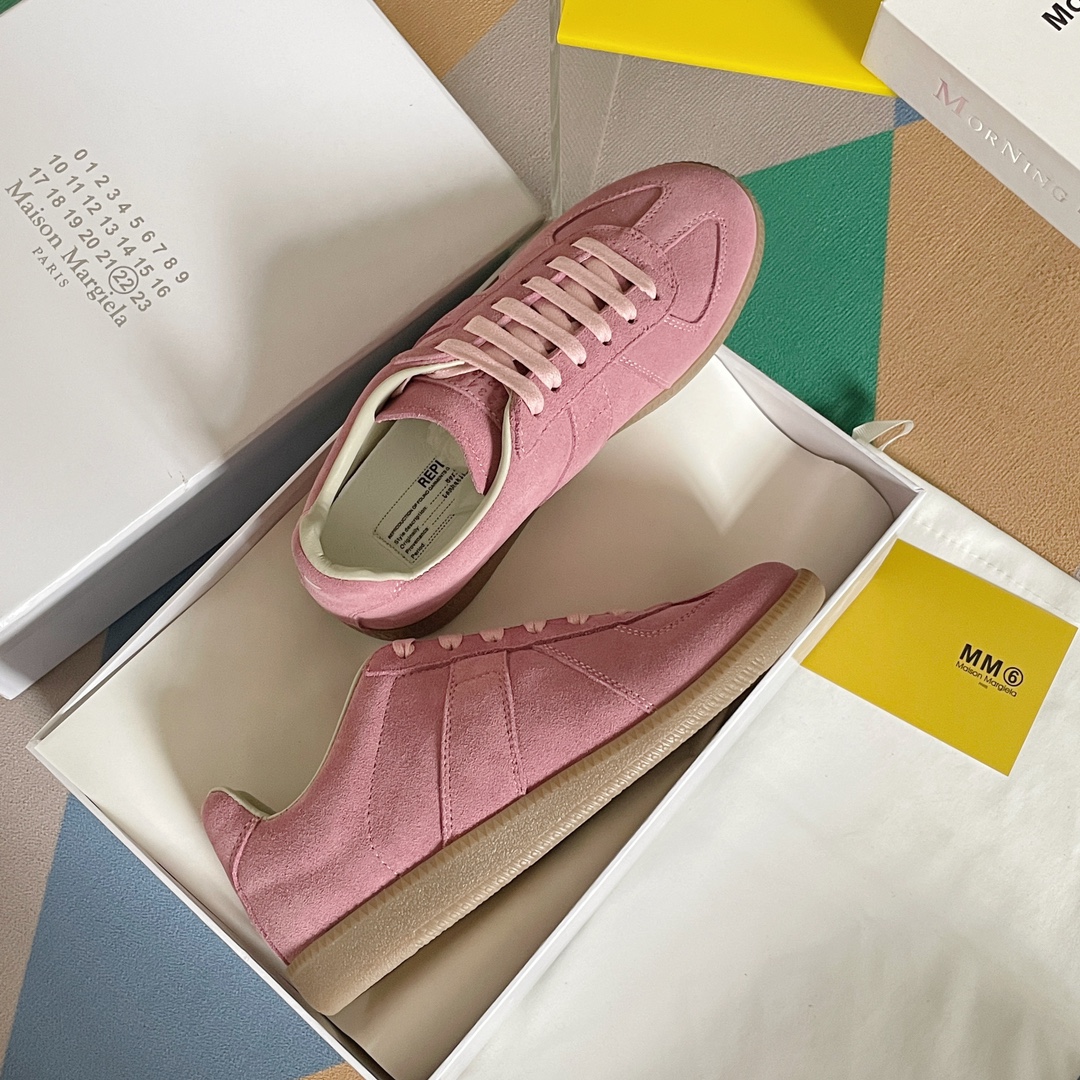 MM6 German Trainer Sneakers Pink