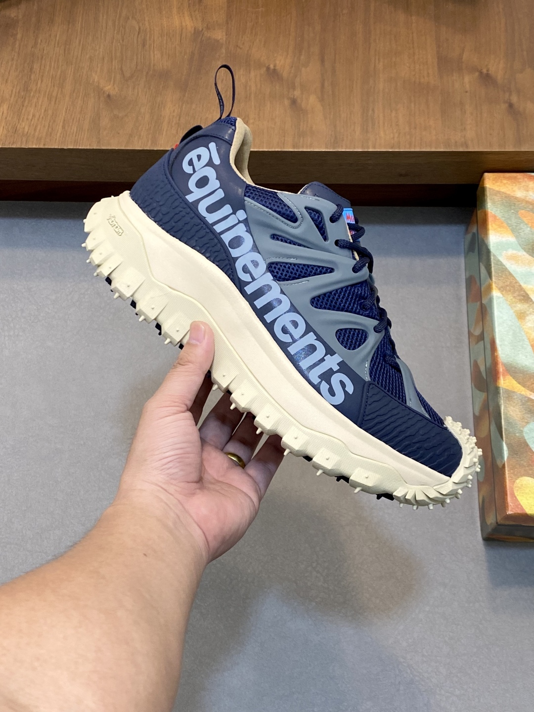 Moncler Trailgrip Amoeba Shoes Navy