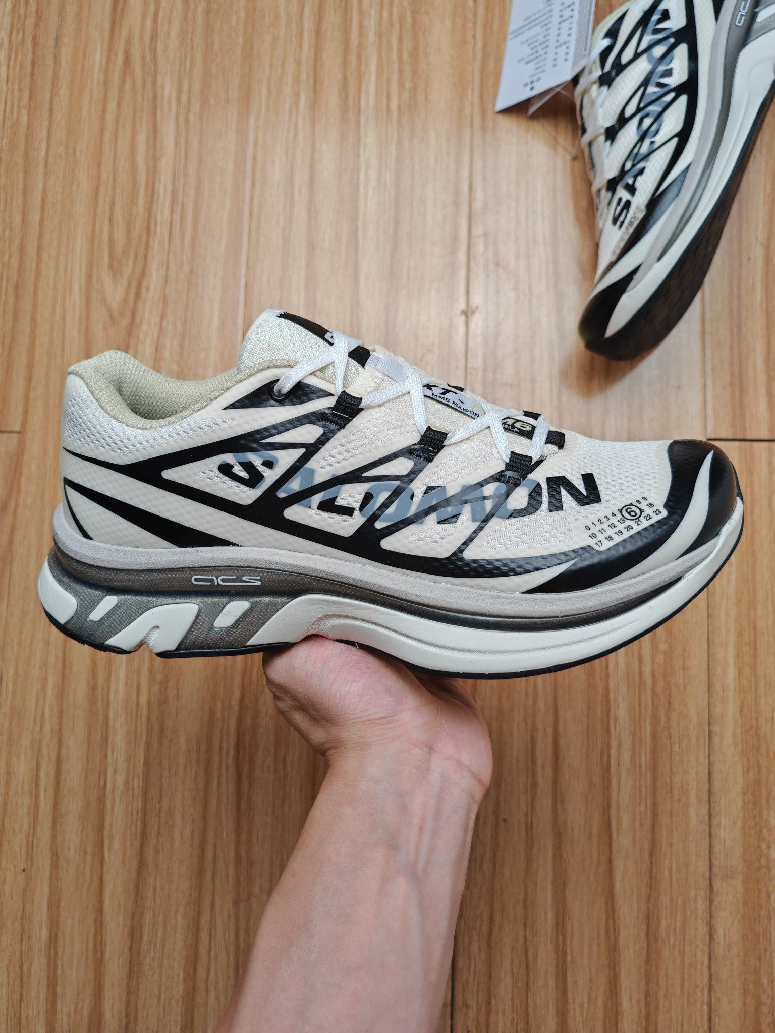 Maison Margiela MM6 x Salomon XT-6 Sneakers Off-White/Black