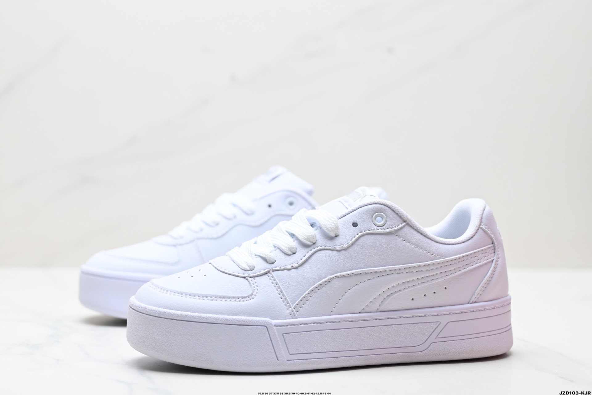 Puma Skye Leather Low-Top Sneakers White