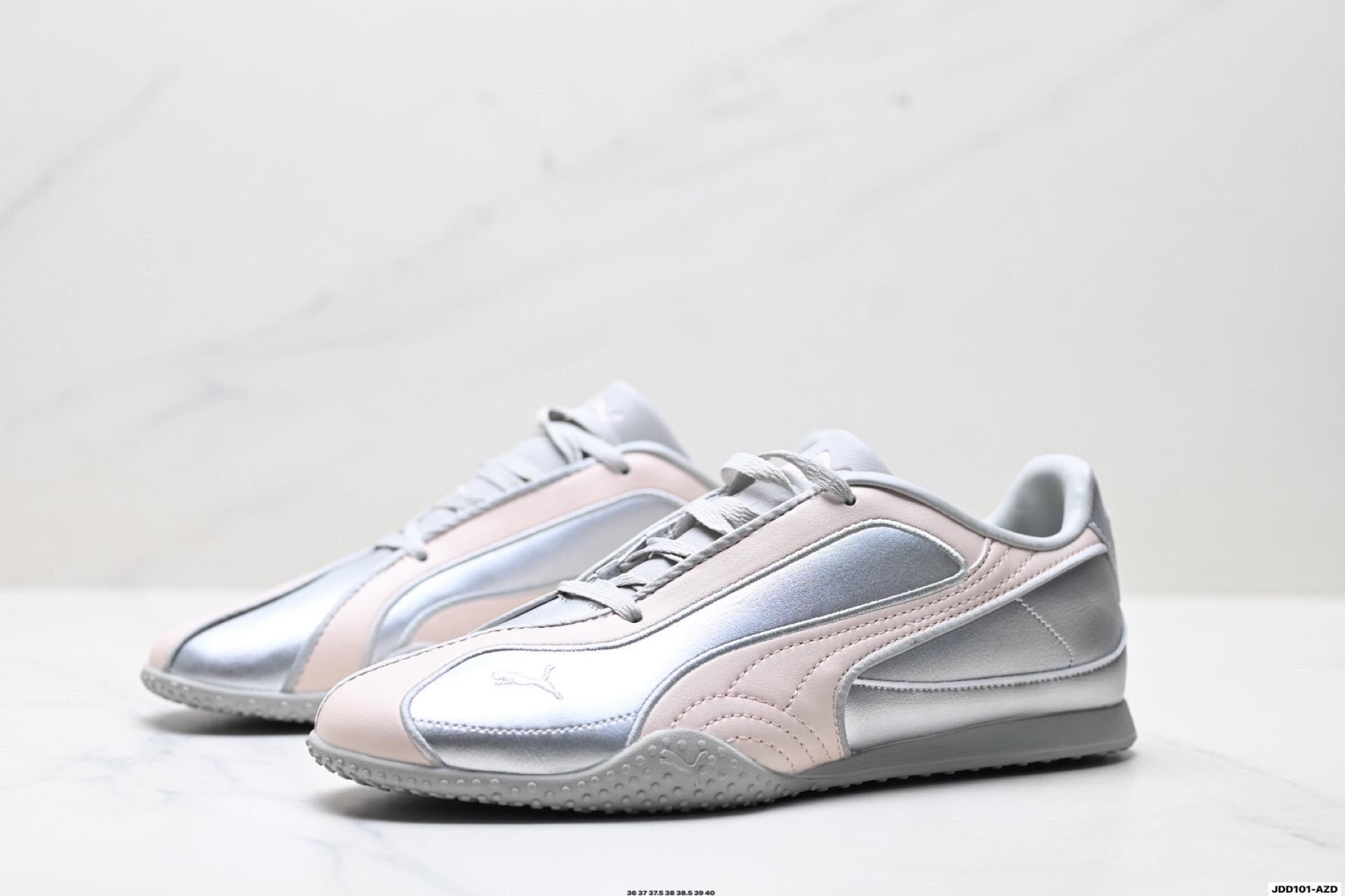 Puma Bella V2 Leather Sneaker Silver