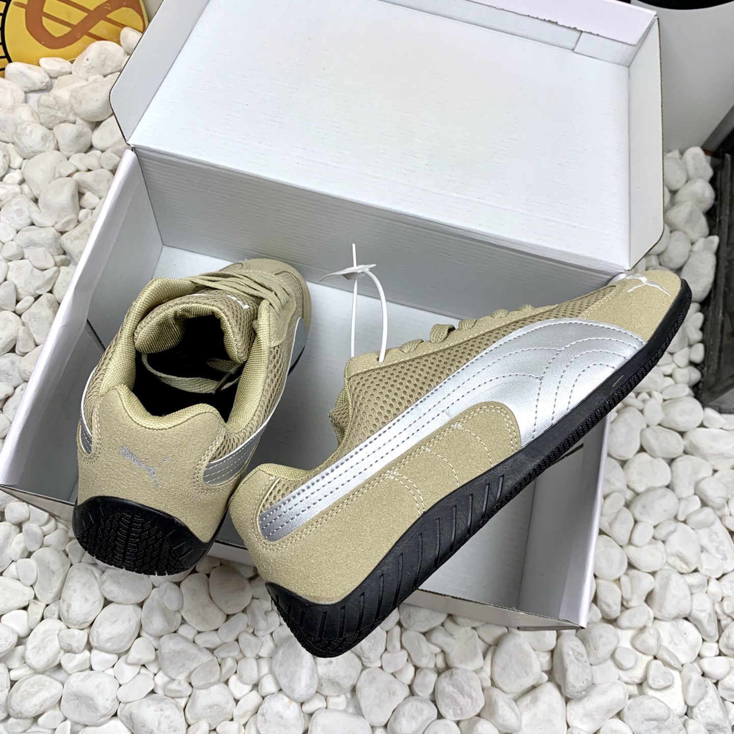 Puma Mesh Casual Sneakers Khaki