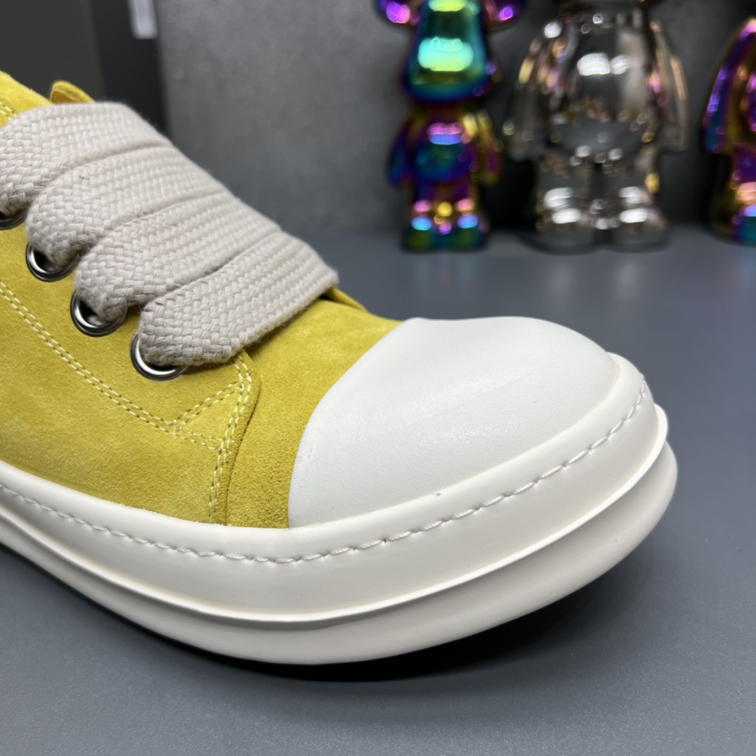 Rick Owens Low Sneakers Yellow