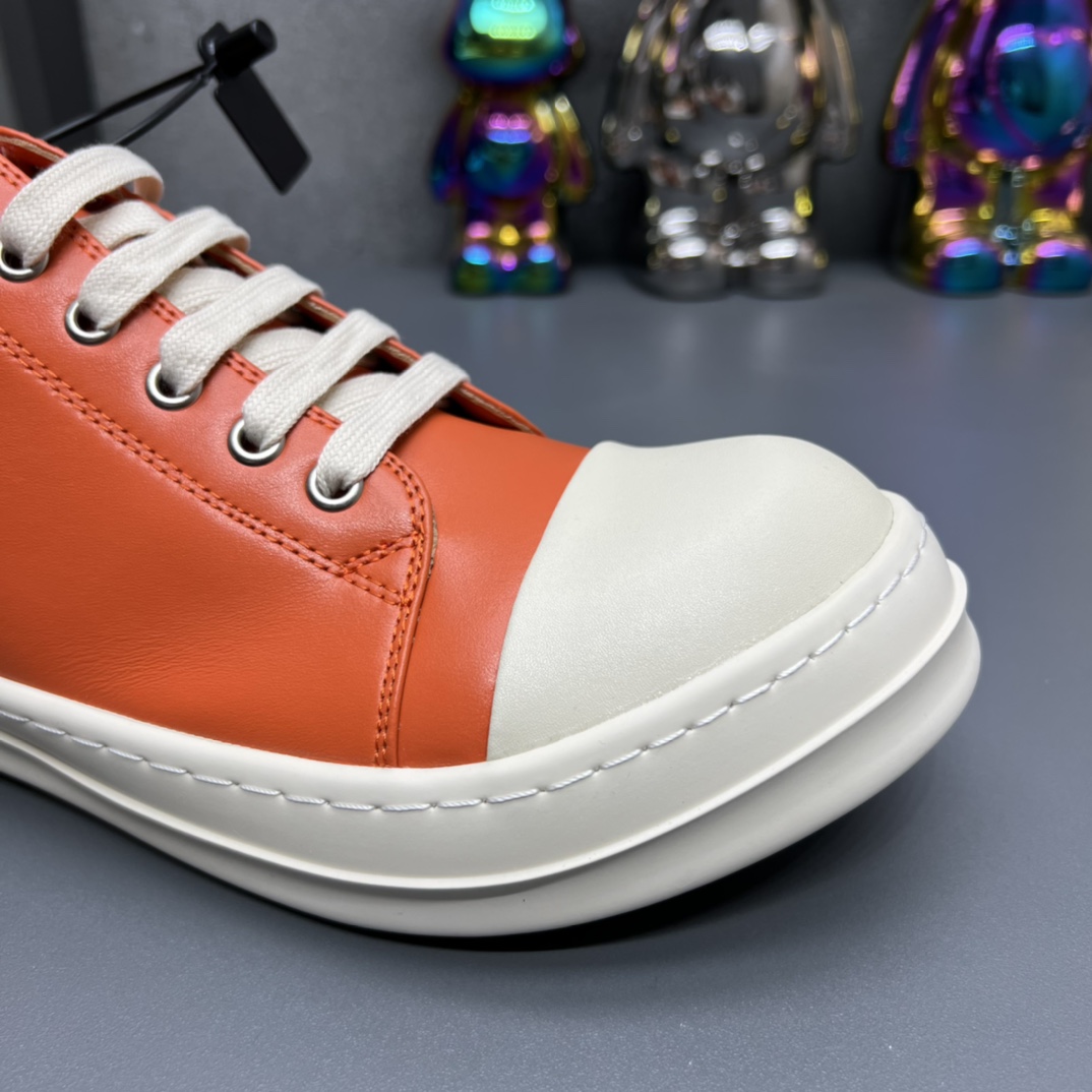 Rick Owens Low Sneakers Orange